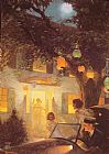 Norman Rockwell Canvas Paintings - And the Symbol of Welcome is Light